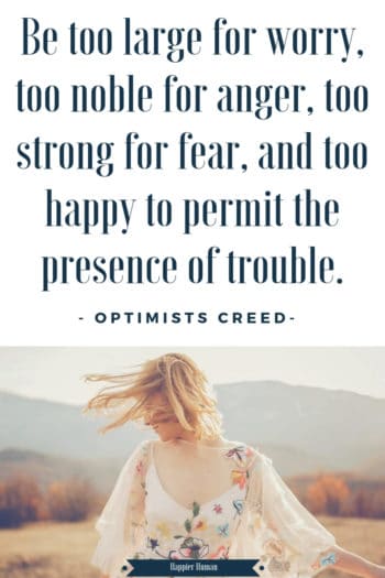 Optimists Creed - Happiness | Gratitude | Optimism
