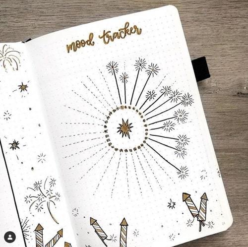 mood journal template | august mood tracker | bullet journal mood tracker simple