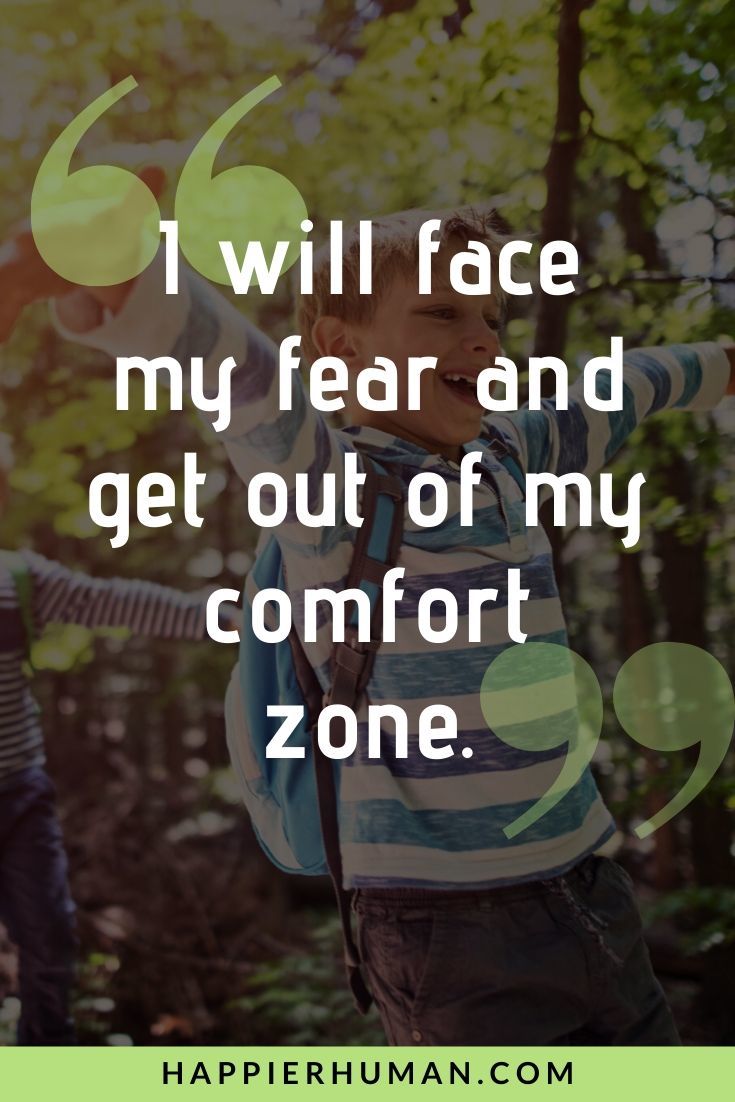 Morning Affirmations for Kids - “I will face my fear and get out of my comfort zone.” | affirmations for success in business | morning affirmations louise hay | positive affirmations for success and wealth #abundance #happiness #life