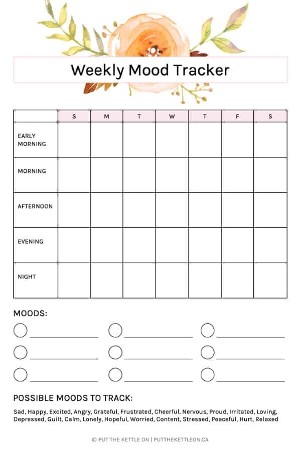 13 Free Mood Tracker Printables to Understand Yourself Better Happier