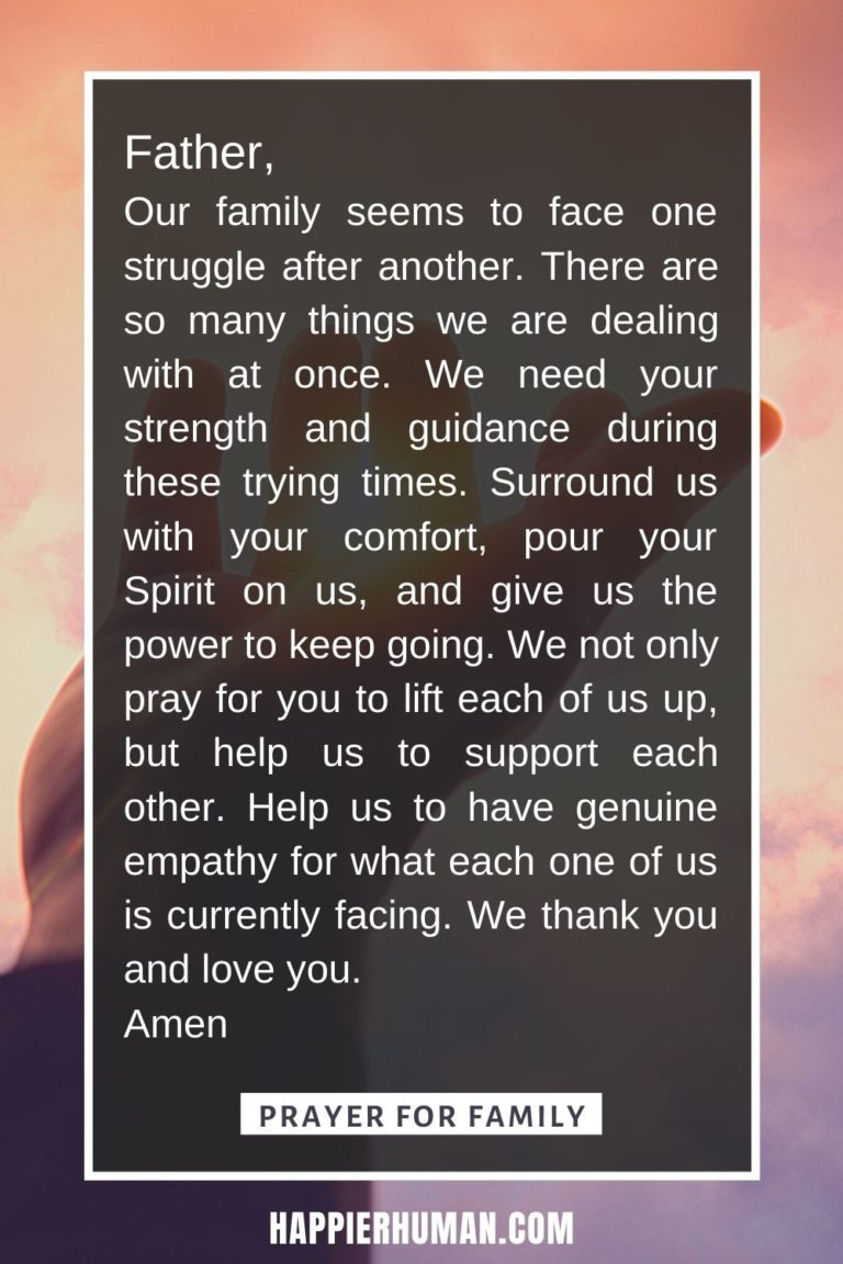 21 Prayers for Your FAMILY During Difficult Times - Happier Human