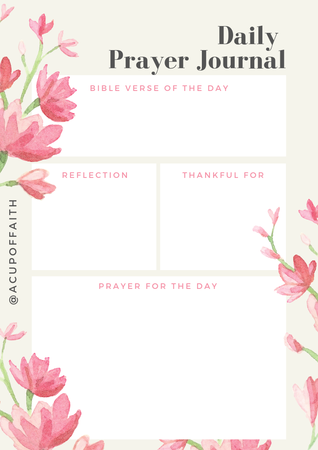 15 Best Printable Prayer Journal Templates for 2022 - Happier Human