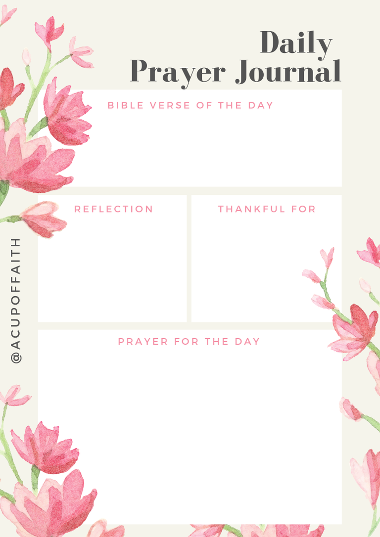 Free Printable Daily Devotional Journal Template