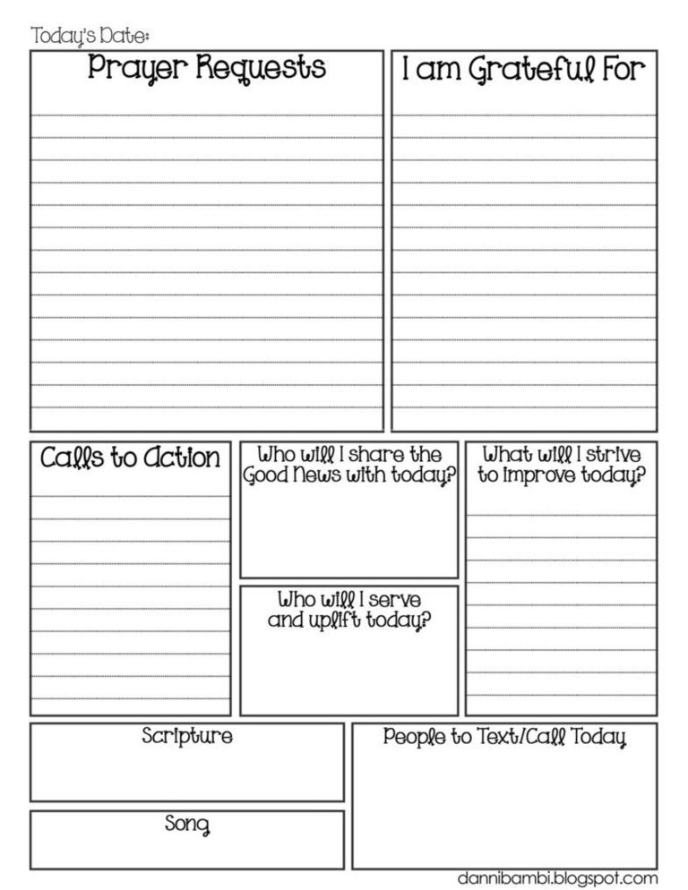 15 Best Printable Prayer Journal Templates for 2022 Happier Human