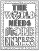 35 Printable Kindness Coloring Pages for Children or Students - Happier