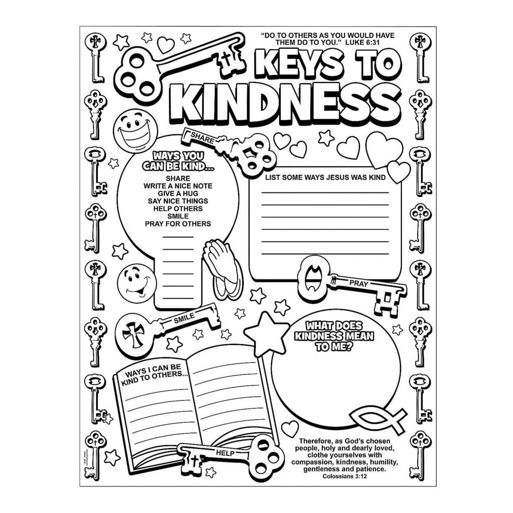 Download 15 Printable Kindness Coloring Pages for Children or ...