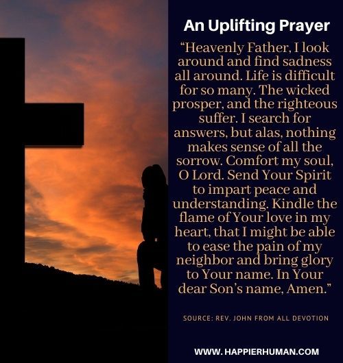 An Uplifting Prayer | prayers for happiness and strength | happiness prayer quotes