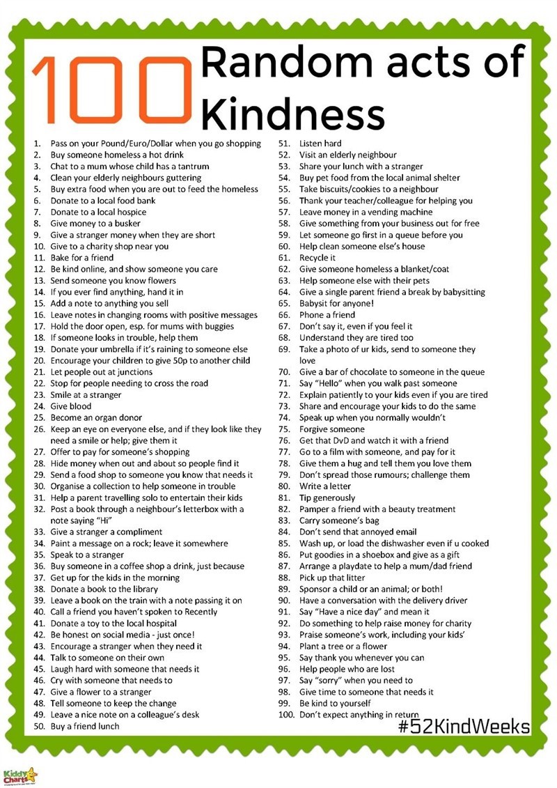 boone | kindness challenge at work | kindness challenge at home