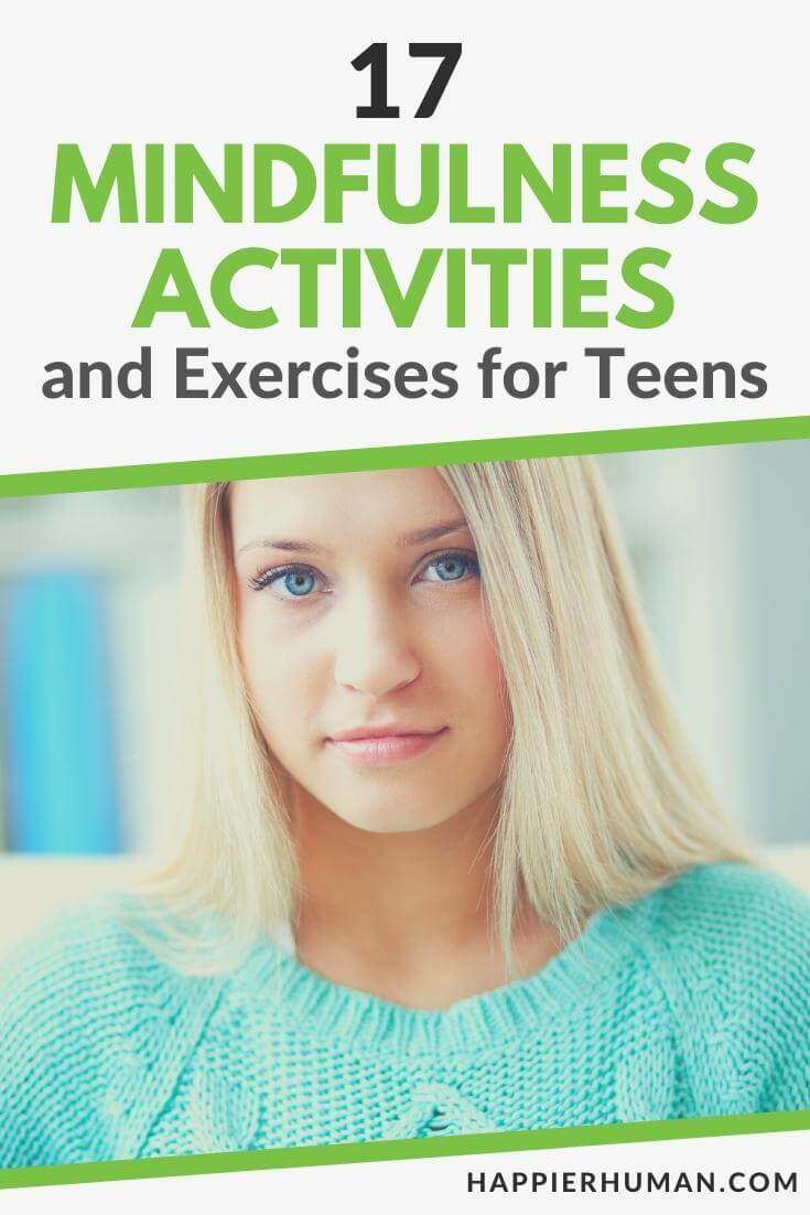 mindfulness activities for teens | mindfulness activities for students | mindfulness adolescent worksheet