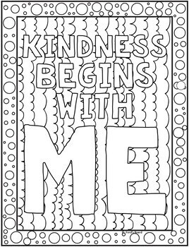 kindness begins with me coloring pages | kindness coloring pages free | random acts of kindness coloring pages