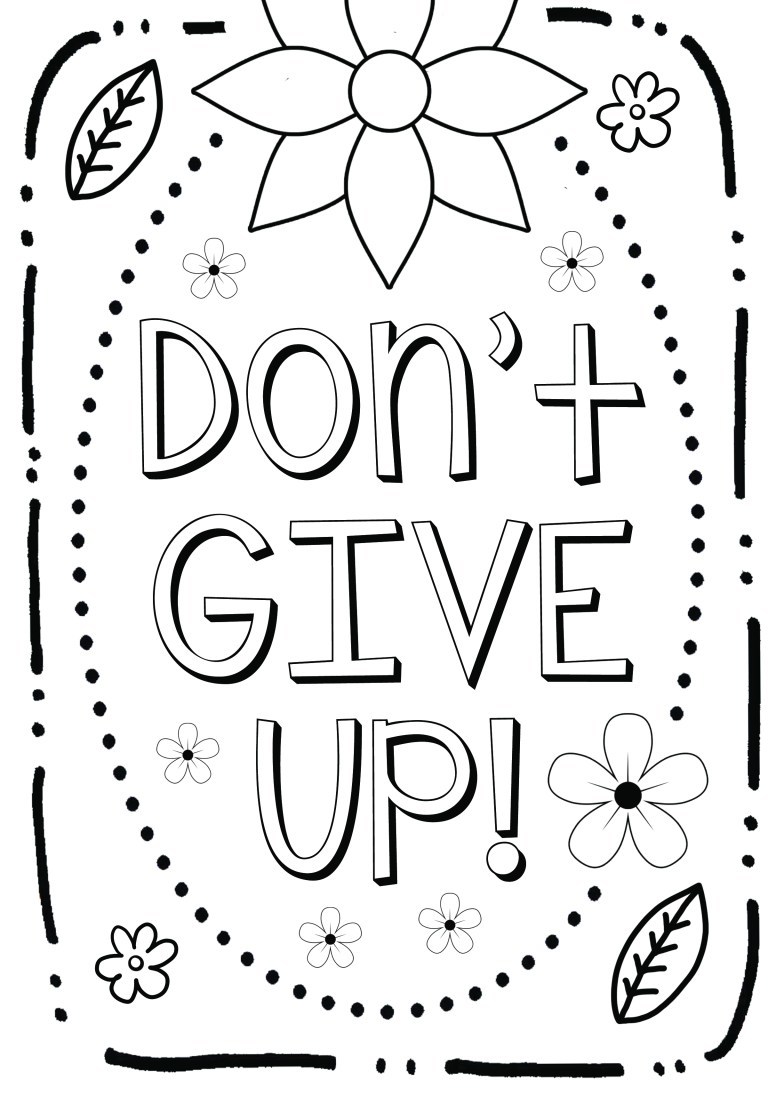 20 Printable Motivational Coloring Pages for Kids   Happier Human