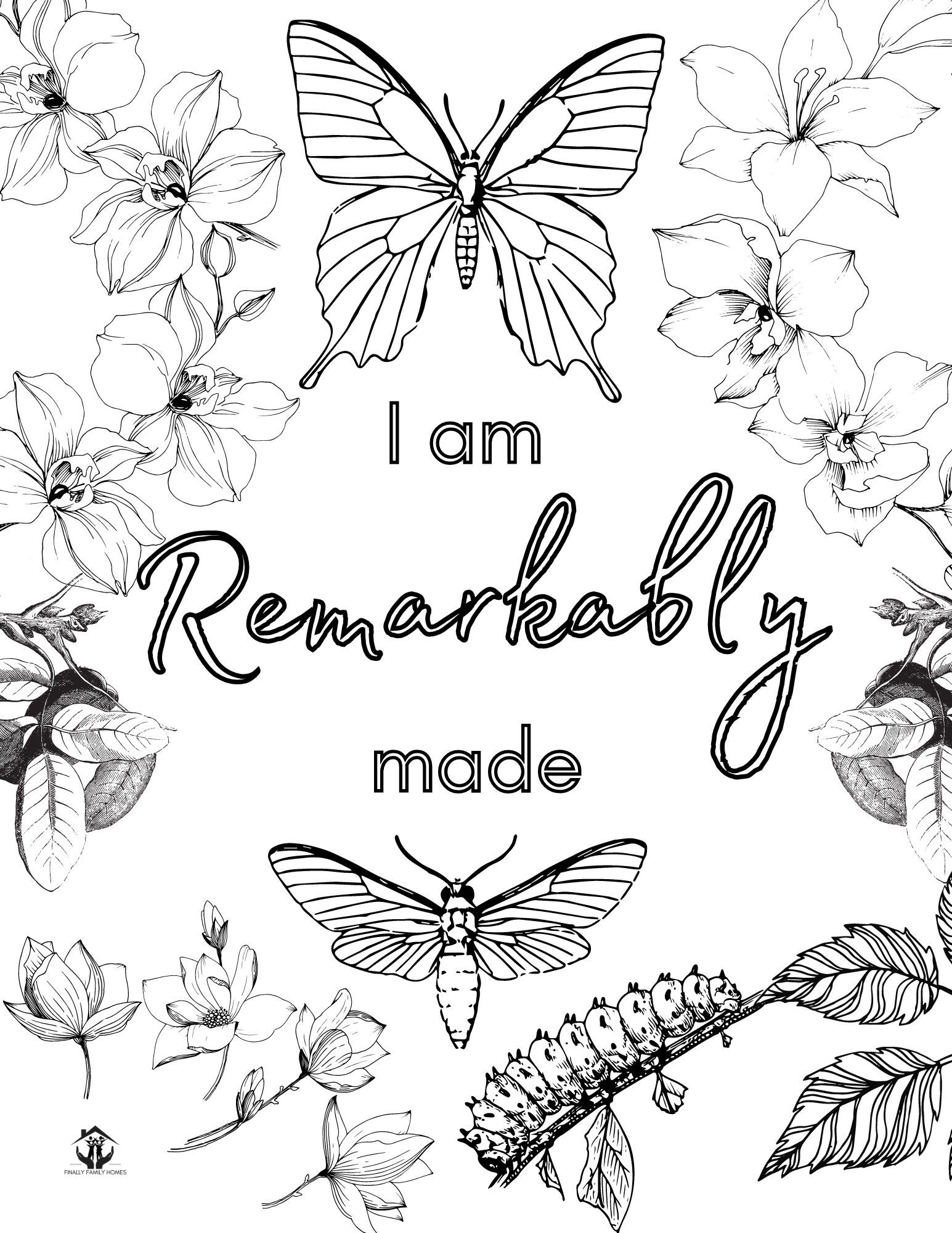 easy inspirational coloring pages | free positive affirmation coloring pages pdf | uplifting coloring pages