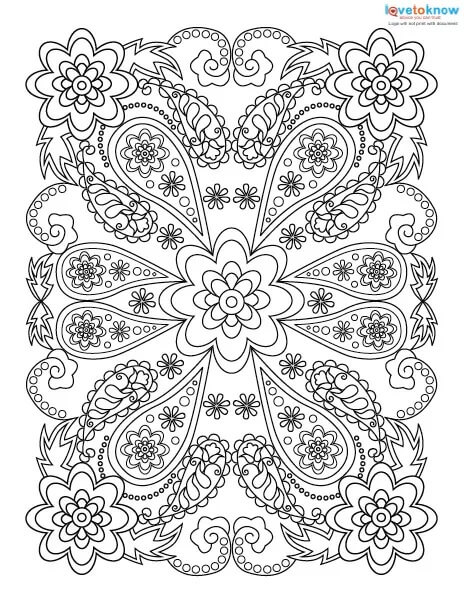 anxiety coloring pages printable | scenery coloring pages for adults | stress relief coloring pages online