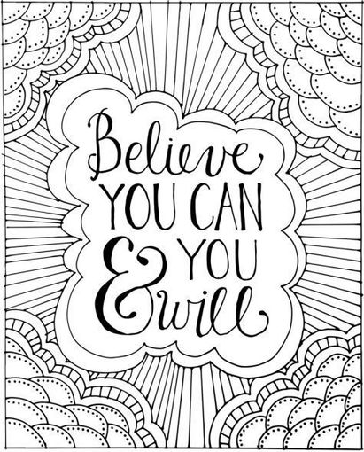 21 Printable Motivational Coloring Pages for Kids - Happier Human