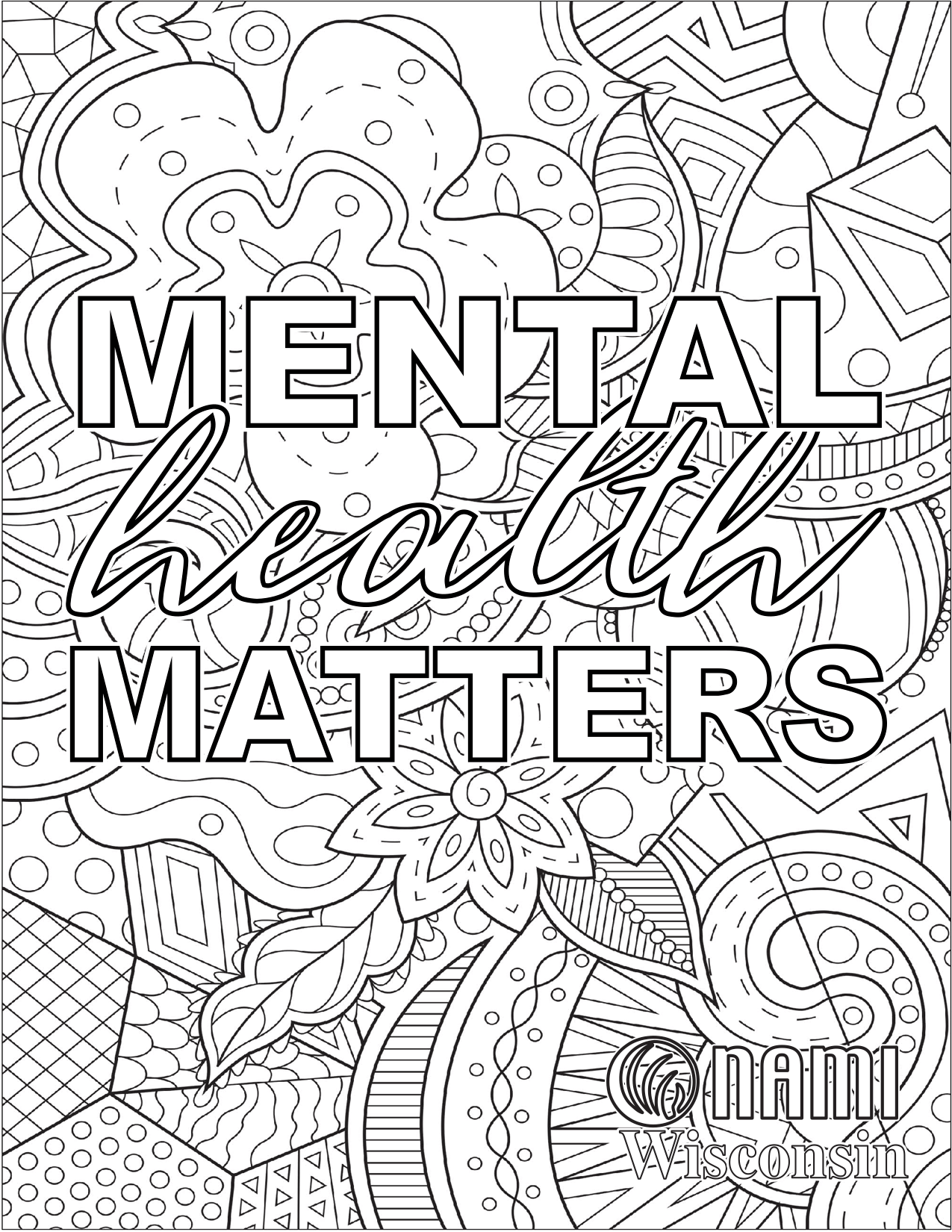 Digital 20 Positive Affirmations Coloring Pages Printable Improve Mental Health Relaxing Self 