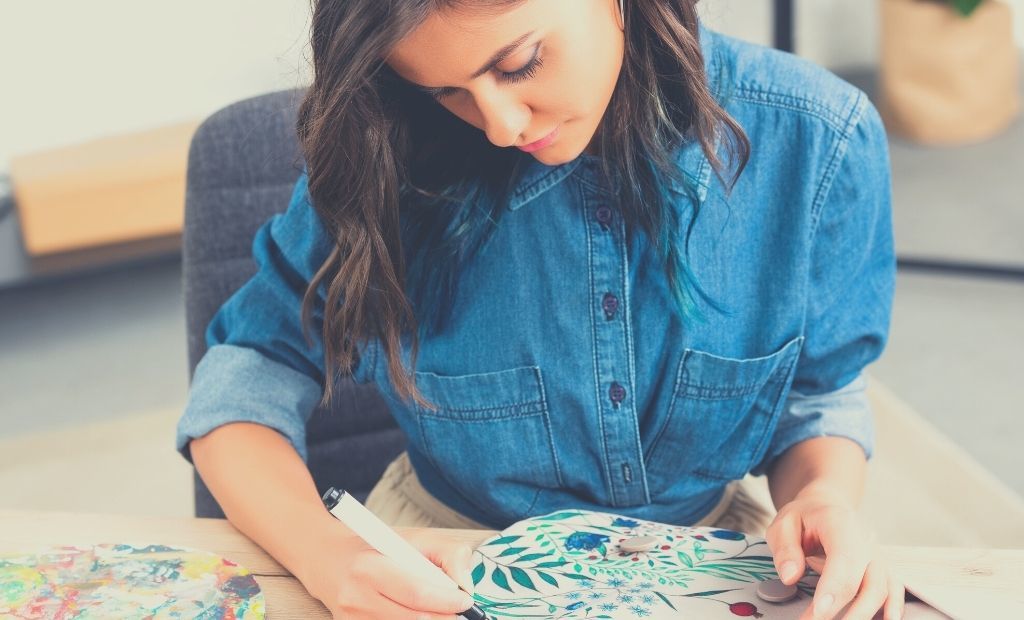 Coloring Flowers For Adults Book Relieve Stress & Improve Focus