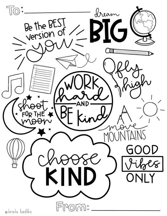 21 Printable Motivational Coloring Pages For Kids Happier Human