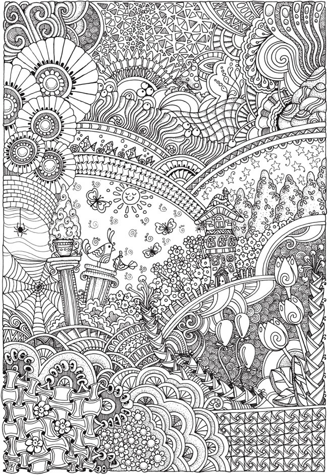 do coloring books help anxiety | what is a Zen coloring page | what is anti stress coloring