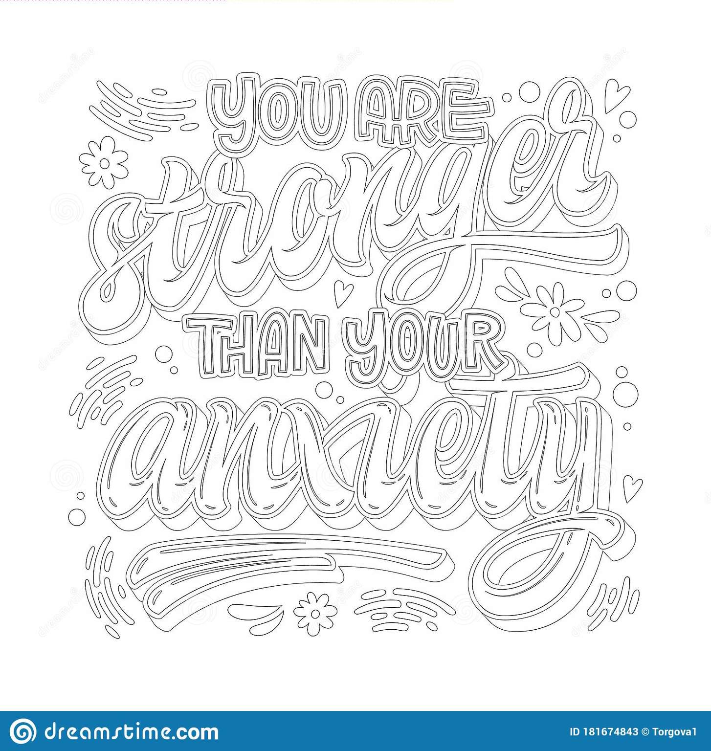 Anxiety Coloring Pages Printable