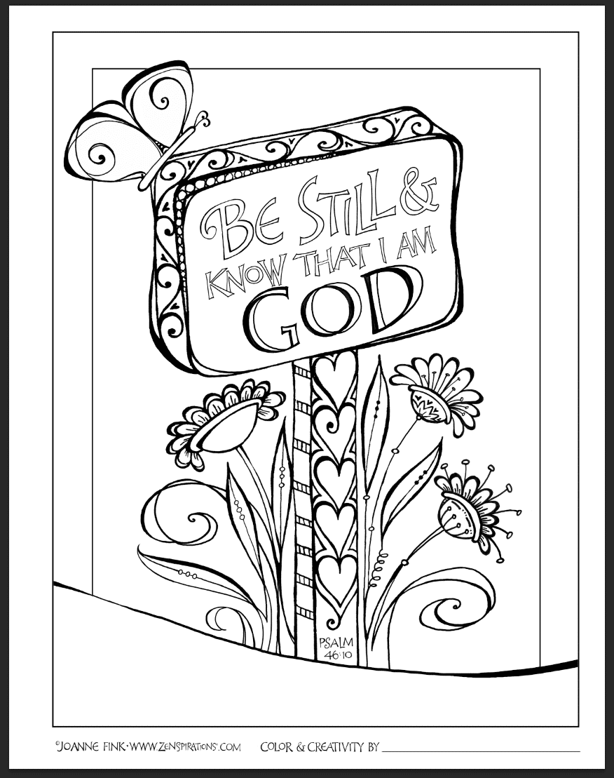 20 Faith Coloring Pages for Adults   Happier Human