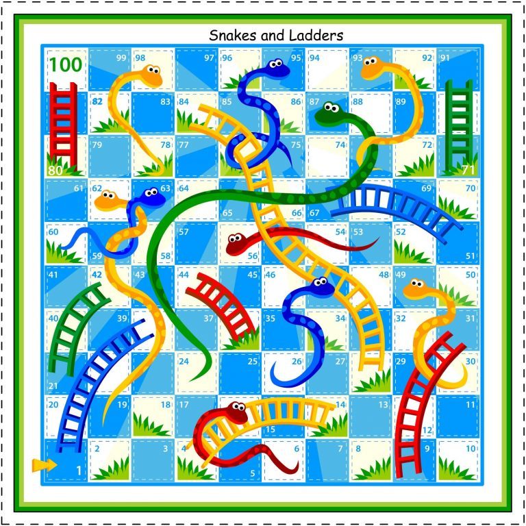 printable board games for adults pdf | free printable board games for adults | Snakes & Ladders