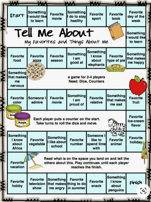 printable games for adults at work | board game template pdf | Tell Me About