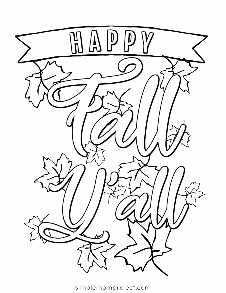 Happy Fall y all | fall coloring pages disney | fall coloring pages pumpkin