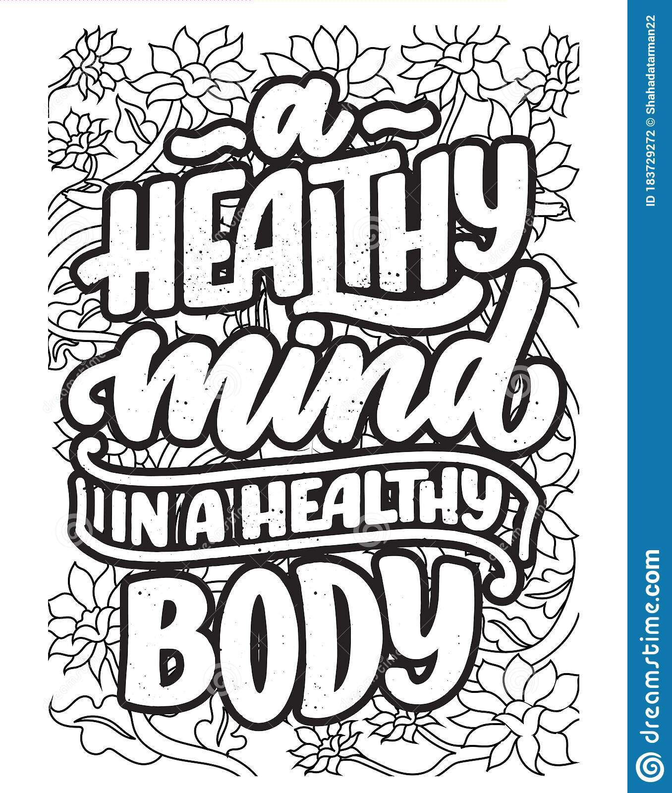 Healthy Mind Healthy Body | luca coloring pages | baby shark coloring pages