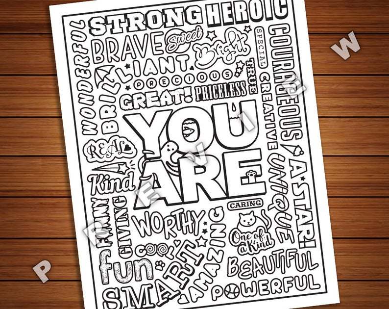 You Are Amazing | coloring pages for girls | fourth of july coloring pages