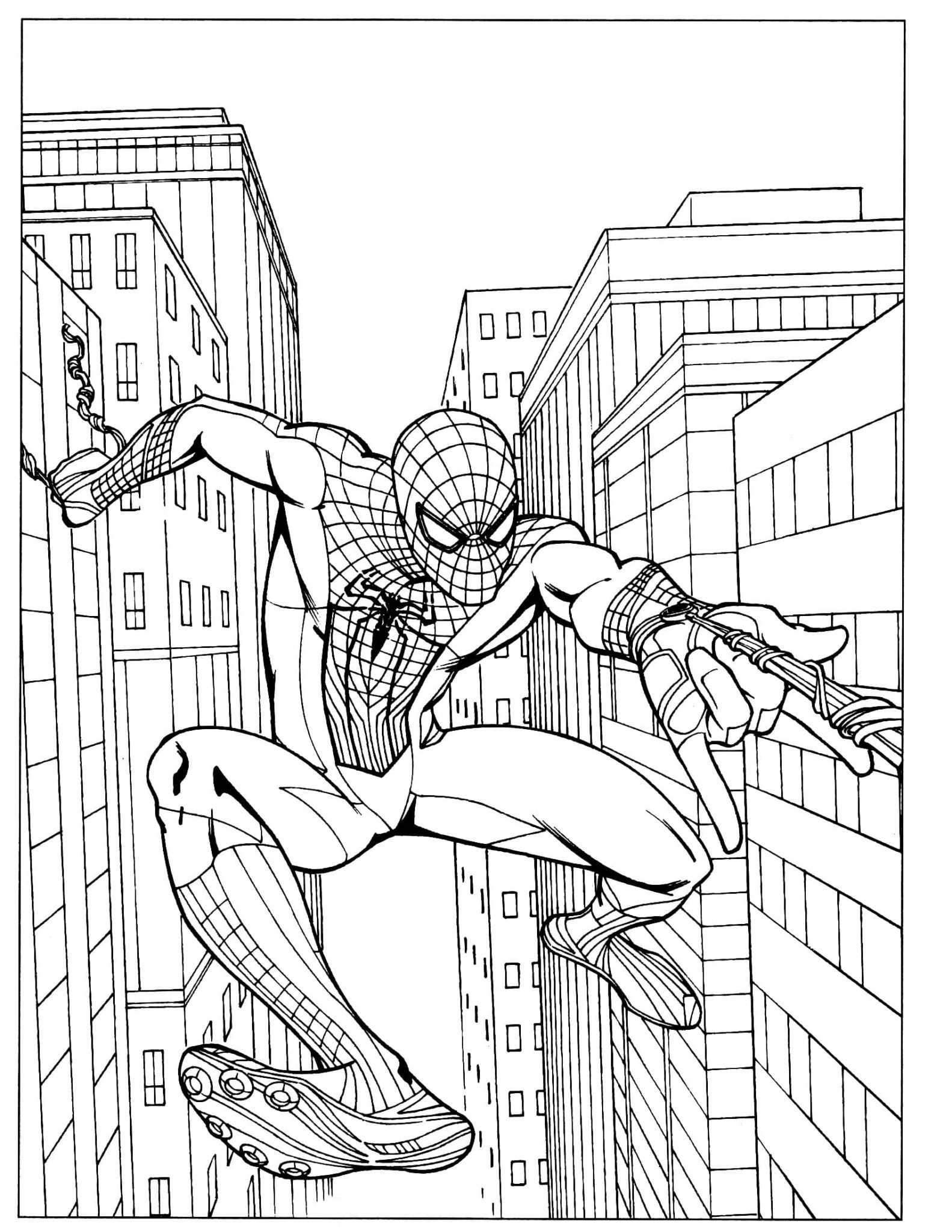 Spider-Man Your Friendly Neighbor | coloring pages disney | animal coloring pages