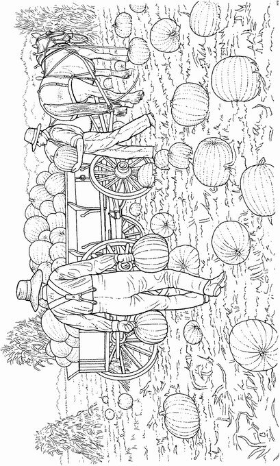 On the Farm | free fall coloring pages | happy fall coloring pages