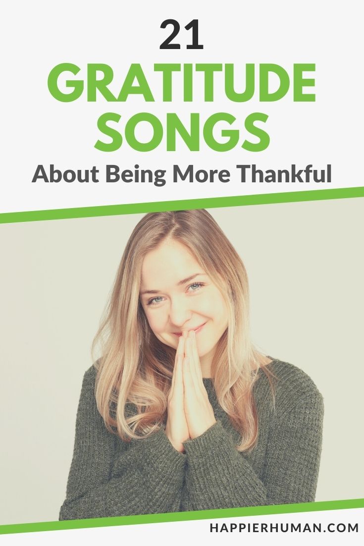 gratitude songs | thank you songs | songs of hope and appreciation
