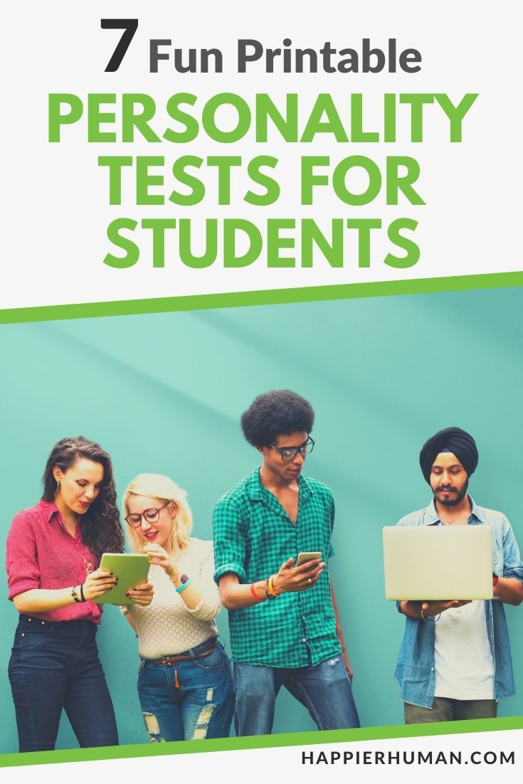 7 Fun Printable Personality Tests for Students - Happier Human