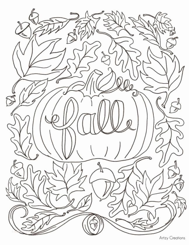 fall coloring pages | free printable leaf coloring pages | free fall tree coloring pages