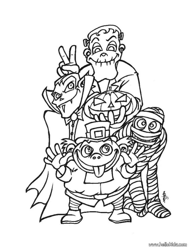 Lovin’ the Halloween Friends | halloween coloring pages for adults pdf | halloween coloring pages for adults