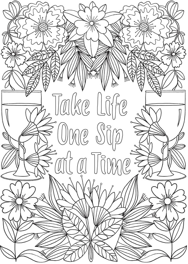 coloring pages for adults easy | inspirational quotes coloring pages pdf | quotes coloring pages for adults to print