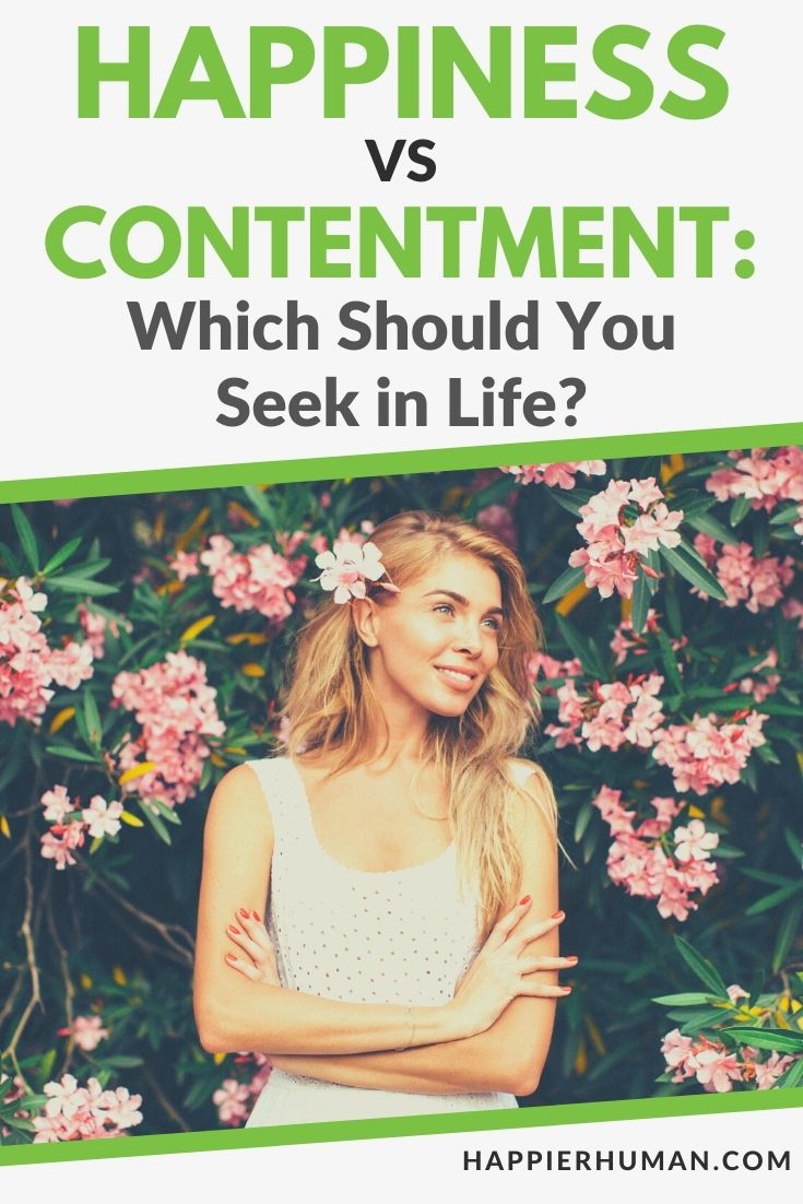 happiness vs contentment | contentment is happiness | difference between happiness and contentment