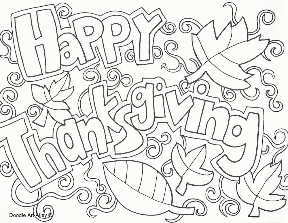 Happy Thanksgiving | Kids Party Works | thanksgiving coloring pages pdf