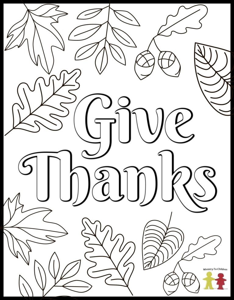 Give Thanks | Ministry to Children | crayola thanksgiving coloring pagesthanksgiving coloring pages for adults