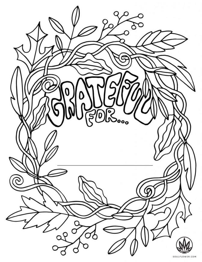 Thanksgiving Card | New Roosevelt Initiative | easy thanksgiving coloring pages