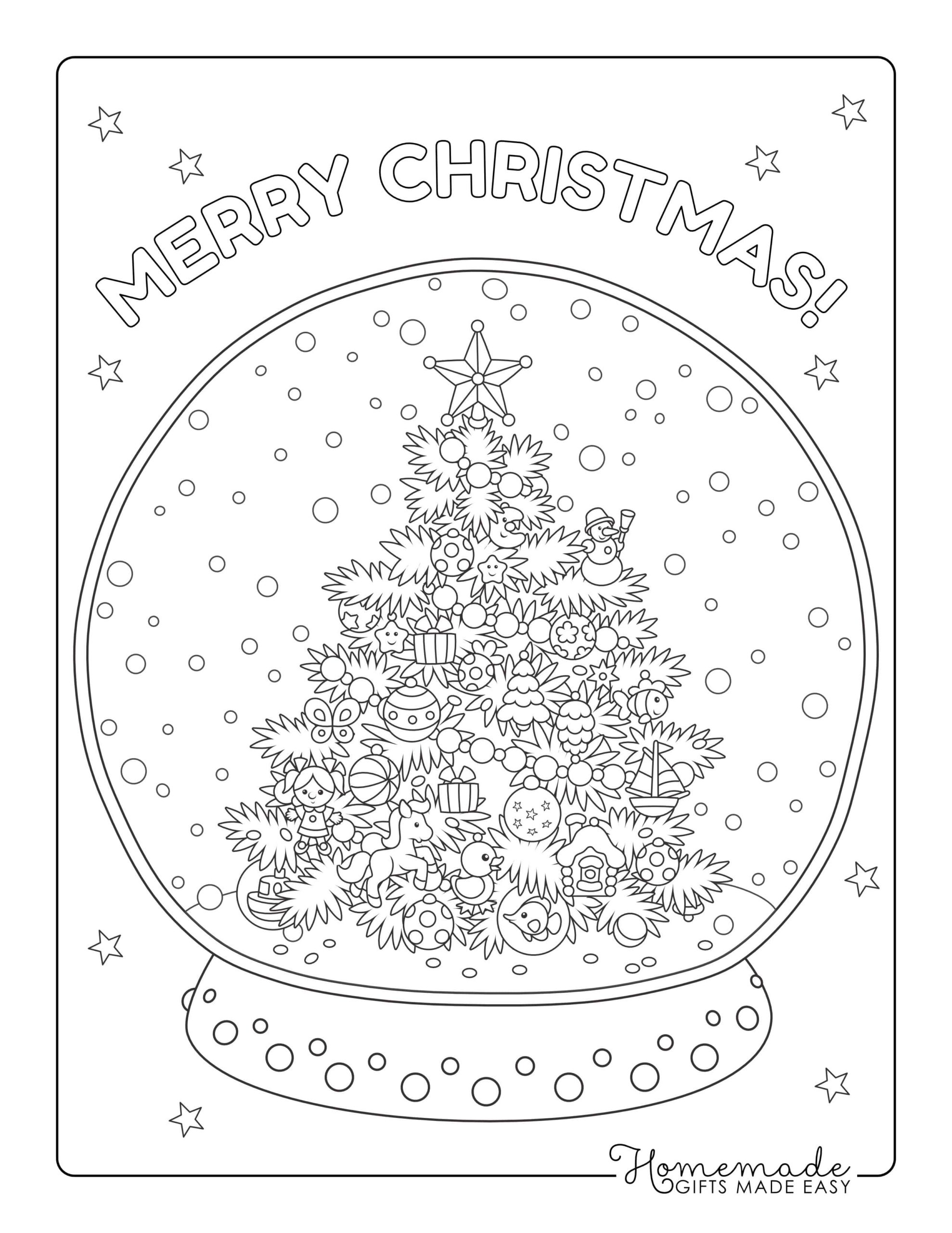 55 Winter Coloring Pages (Free PDF Printables)