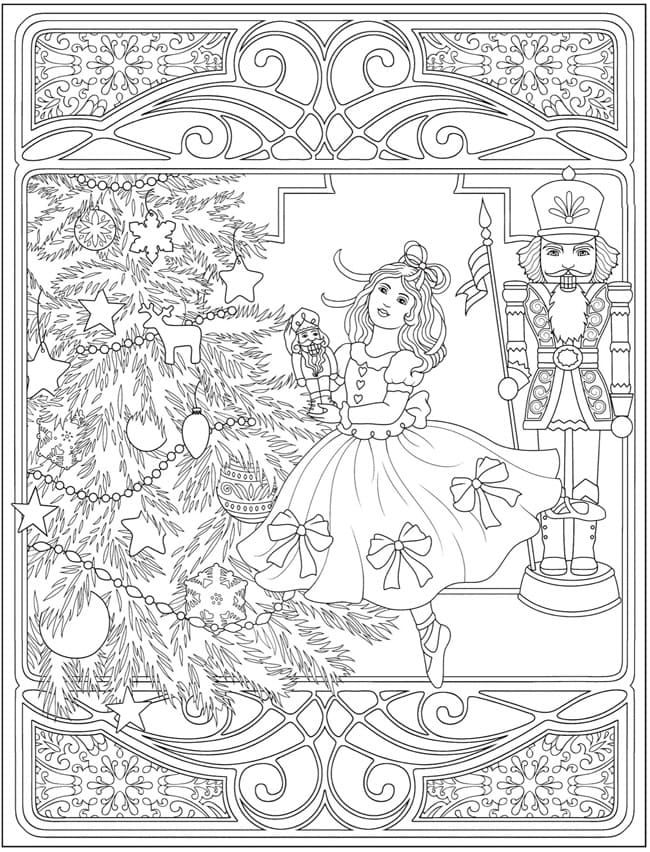 The Nutcracker | christmas elf coloring pages | christmas cat coloring pages
