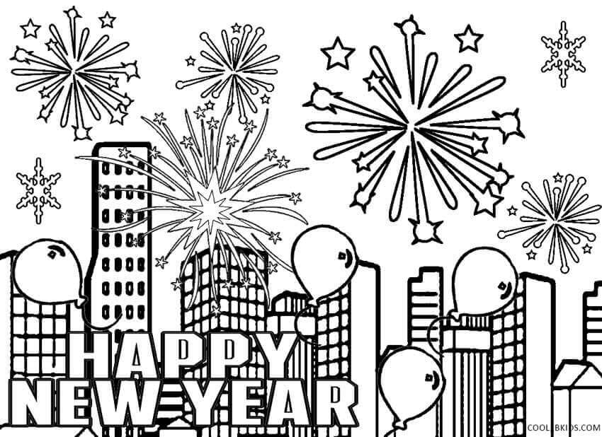 new years eve coloring pages | free printable new years coloring pages | free new years coloring pages 2021
