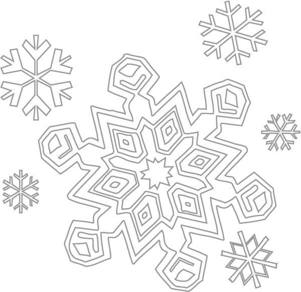 Snowflake Coloring for Kids | snowflake coloring pages for kindergarten | snowflake coloring pages free printable