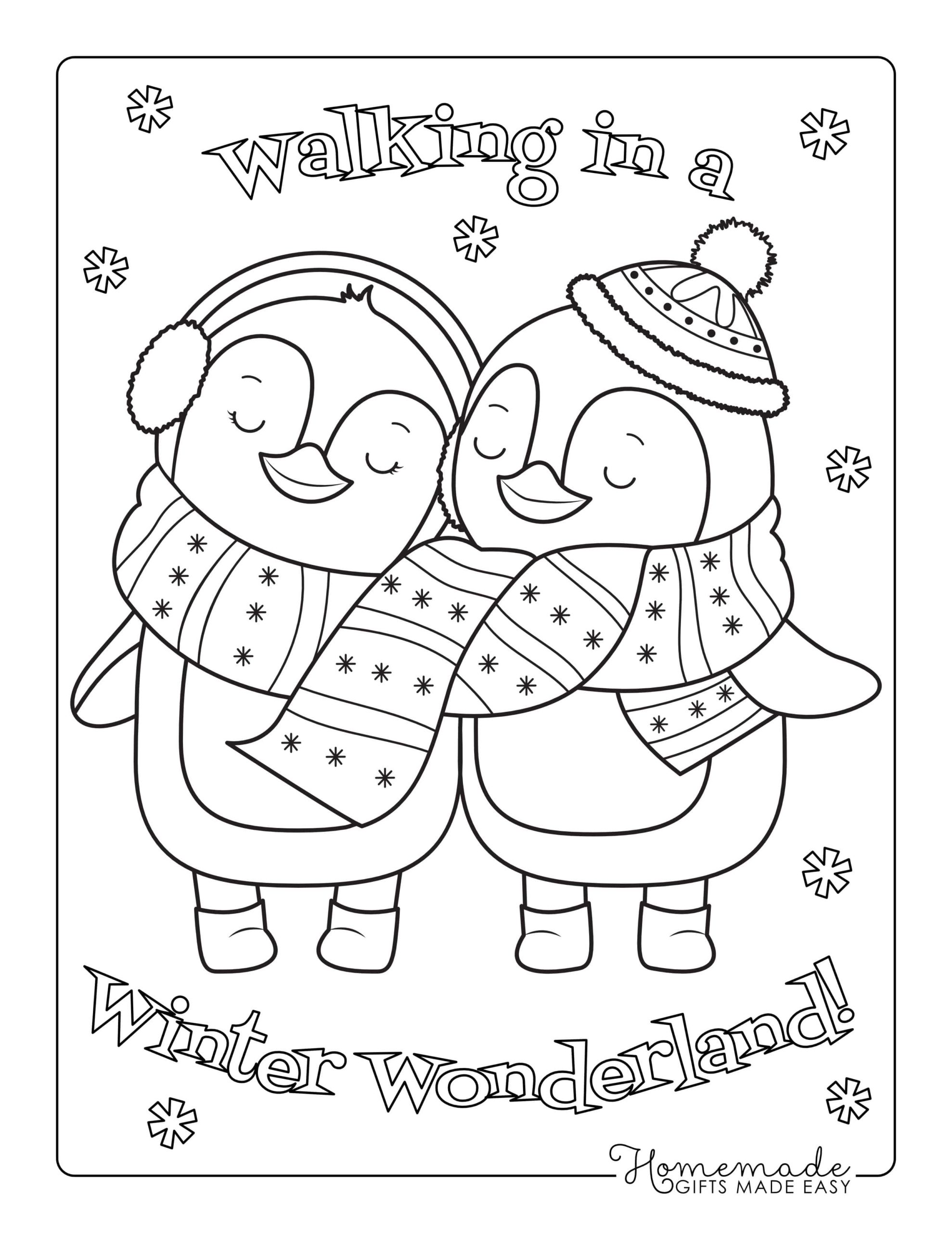 57 Free Winter Coloring Pages for Adults - Happier Human