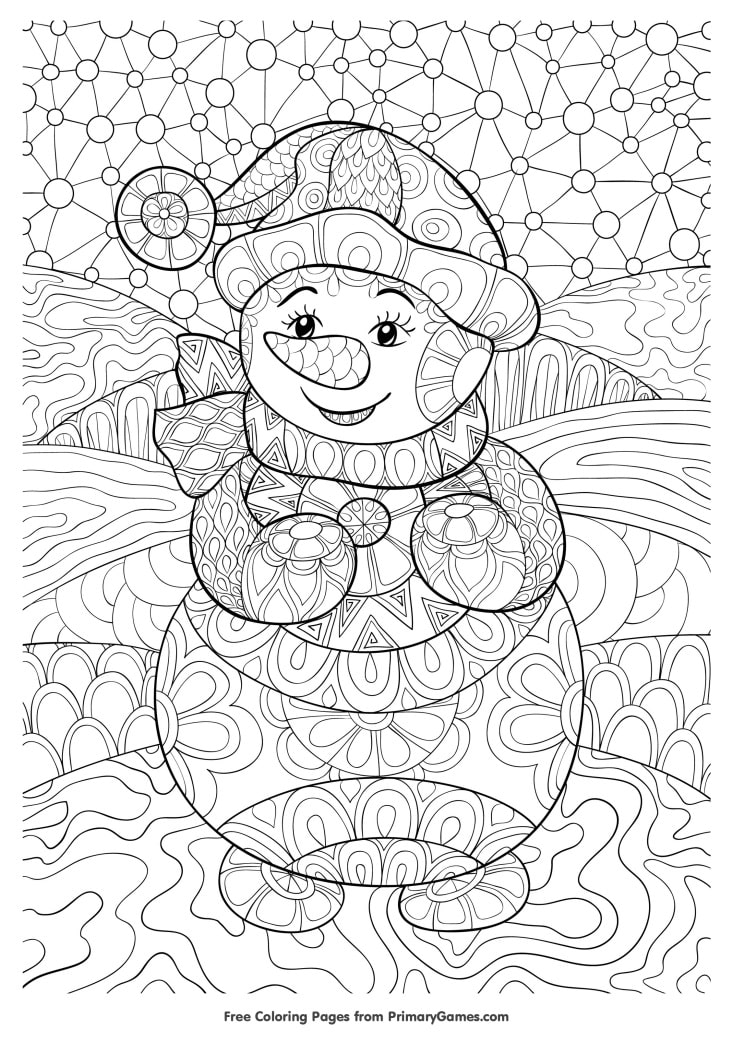 winter coloring pages for adults pdf | free printable christmas coloring pages for adults only | funny christmas coloring pages for adults