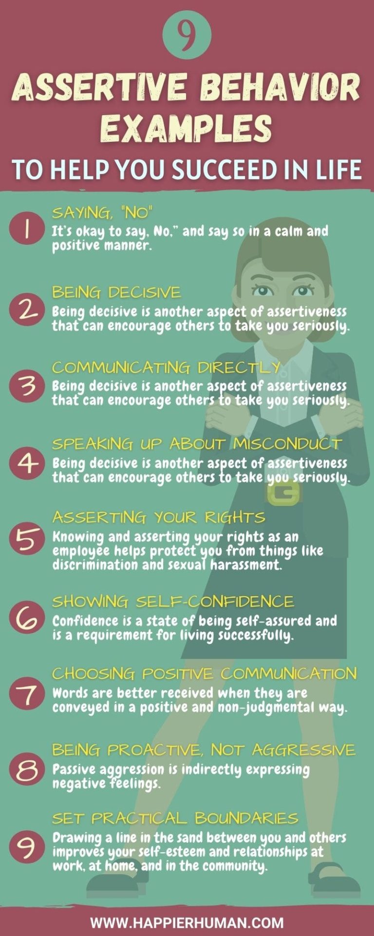 9 Assertive Behavior Examples to Succeed in Life - Happier Human