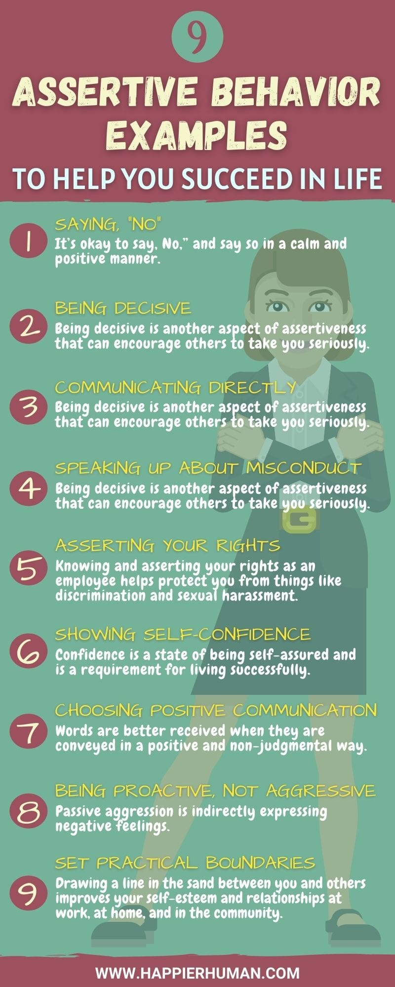 types of assertiveness | non assertive behavior examples | passive aggressive assertive behavior examples