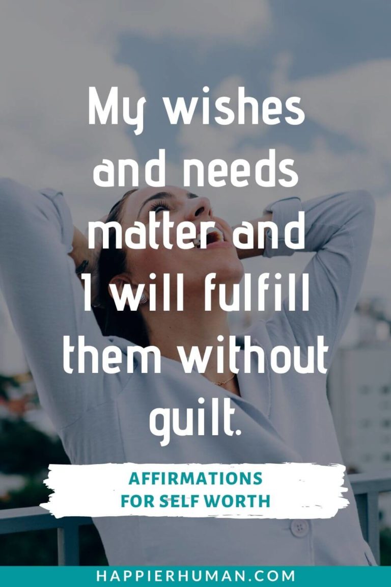 70 Affirmations for Self Worth and Love Yourself More - Happier Human