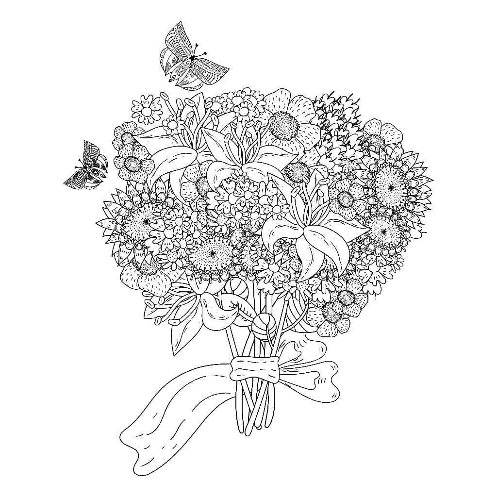 beautiful flower coloring pages for kids & adults | flower coloring pages for adults pdf | flower coloring pages pdf